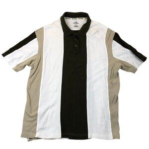 Redhead Mens Polo Shirt Size 2XL Short Sleeve Striped Casual Neutral Classic